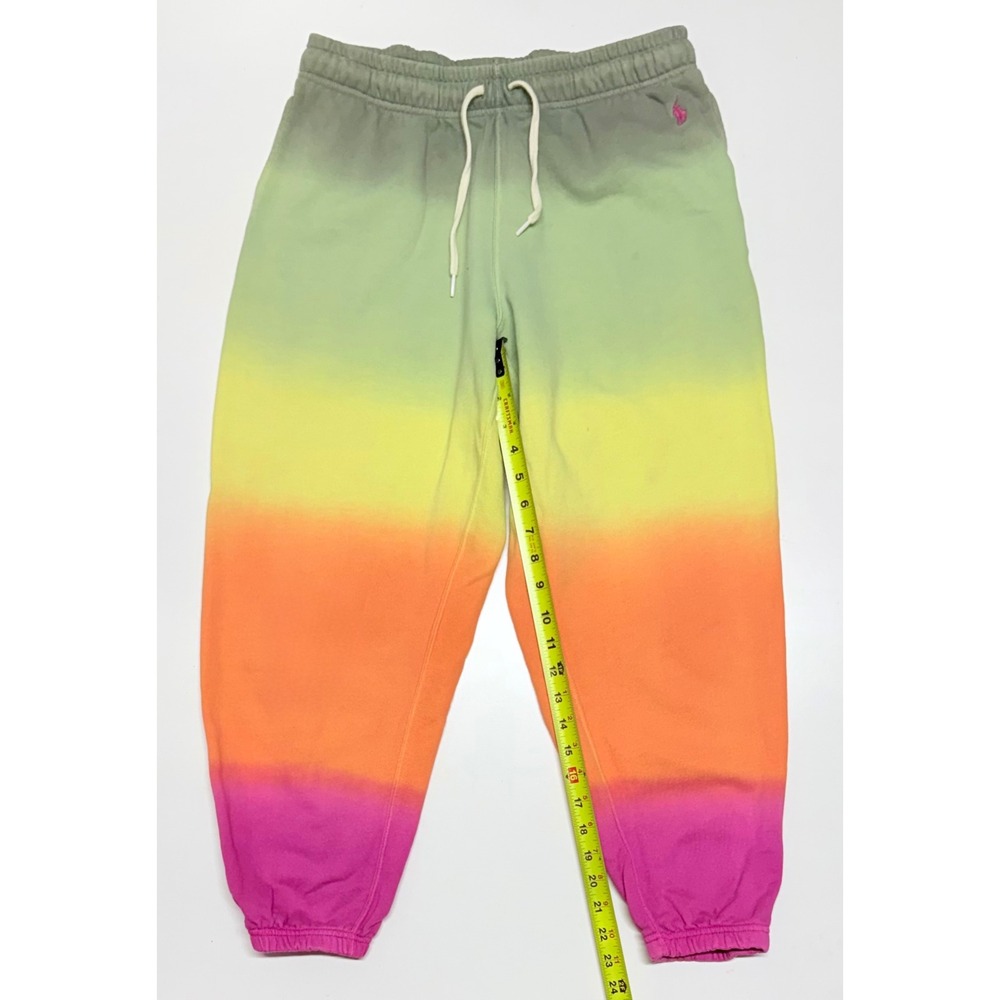 Polo Ralph Lauren Rainbow Ombre Sweatpants Green Yellow Orange Pink Large